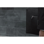Gerecycleerde laptophoes met elegant design en snelle toegang 16” kleur zwart sfeer weergave 4
