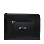 Gerecycleerde laptophoes met elegant design en snelle toegang 16” kleur zwart met afdrukgebied