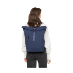 Rolltop rugzak van gerecycled polykatoen voor laptop 15'' tweede weergave