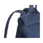 Rolltop rugzak van gerecycled polykatoen voor laptop 15'' achtste weergave