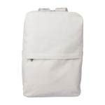 Klassieke rugzak van gerecycled polykatoen voor laptop 15'' kleur beige eerste weergave