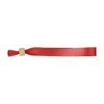 Polsbandje voor evenementen van RPET met sluiting van bamboe kleur rood eerste weergave