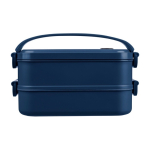 Gerecycled PP lunchbox met luchtdicht deksel 800ml kleur blauw eerste weergave