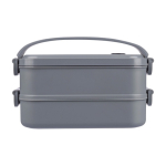 Gerecycled PP lunchbox met luchtdicht deksel 800ml kleur grijs eerste weergave
