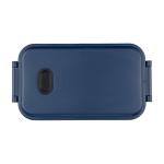 Lunchbox van plastic met kliksluiting 800ml, geschikt voor magnetron vierde weergave