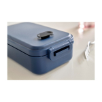 Lunchbox van plastic met kliksluiting 800ml, geschikt voor magnetron achtste weergave