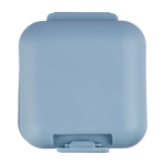 Pillendoosje van plastic met 5 aparte vakjes derde weergave