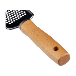 RVS rasp met houten handvat, te bedrukken met logo vierde weergave
