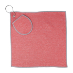 RPET-handdoek speciaal voor golf met zakje voor de bal kleur rood eerste weergave