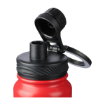 Dubbelwandige RVS drinkfles met dop die als telefoonhouder dient 800ml tiende weergave