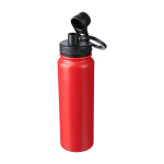 Dubbelwandige RVS drinkfles met dop die als telefoonhouder dient 800ml zesde weergave