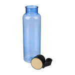 RPET-drinkfles met bamboe detail en draaglus in de dop 750ml derde weergave