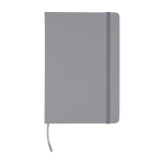 Duurzaam RPET notitieboek A5 hardcover met gelinieerde pagina’s kleur grijs eerste weergave