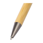 2-in-1 bamboe pen met touchfunctie en spinner blauwschrijvend zesde weergave