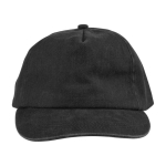 5-panel pet in diverse kleuren met stonewashed effect 240 g/m2 kleur zwart eerste weergave