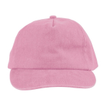 5-panel pet in diverse kleuren met stonewashed effect 240 g/m2 kleur roze eerste weergave