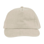 5-panel pet in diverse kleuren met stonewashed effect 240 g/m2 kleur beige eerste weergave