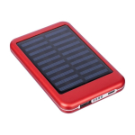 Zonne-energie powerbank van aluminium met gekleurde randen 4.000 mAh zesde weergave