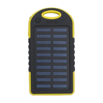 Zonne-energie powerbank met zaklamp aan de zijkant 4.000 mAh eerste weergave