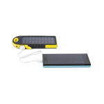 Zonne-energie powerbank met zaklamp aan de zijkant 4.000 mAh derde weergave