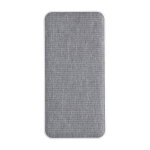 Rechthoekige powerbank van gerecycled plastic en RPET 10.000 mAh kleur wit eerste weergave