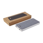 Rechthoekige powerbank van gerecycled plastic en RPET 10.000 mAh vijfde weergave