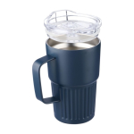 Take-away mok met handvat van gerecycled RVS 450ml zesde weergave