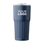 Thermosbeker van gerecycled RVS 500ml met schuifdeksel tweede weergave