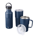 Thermosbeker van gerecycled RVS 500ml met schuifdeksel achtste weergave
