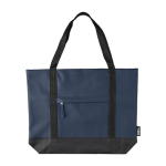 Waterbestendige schoudertas met voorvak kleur blauw eerste weergave