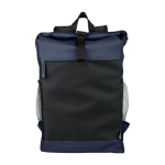 Waterafstotende rolltop rugzak voor laptop 15'' kleur blauw eerste weergave