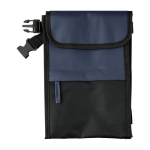 Koeltas van polyester en waterafstotend PU met 3 vakken kleur blauw eerste weergave