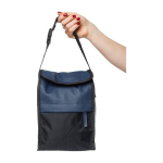 Koeltas van polyester en waterafstotend PU met 3 vakken kleur blauw tweede weergave