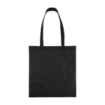 Non-woven tas van gerecycled materiaal 80 g/m² met gelaste hengsels kleur zwart eerste weergave