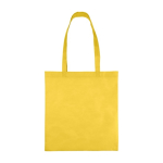 Non-woven tas van gerecycled materiaal 80 g/m² met gelaste hengsels kleur geel eerste weergave