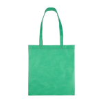Non-woven tas van gerecycled materiaal 80 g/m² met gelaste hengsels kleur groen eerste weergave