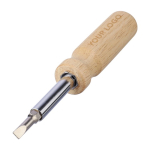 Schroevendraaier met 4 verwisselbare magnetische bits in het handvat tweede weergave