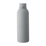 Drinkfles van gerecycled RVS met rubberen coating 500ml kleur grijs eerste weergave