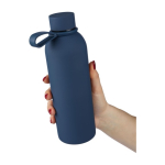 Drinkfles van gerecycled RVS met rubberen coating 500ml zevende weergave