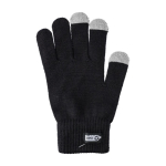 Winterhandschoenen van RPET met 3 touchscreen-vingers kleur zwart eerste weergave