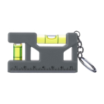 Sleutelhanger met waterpas, liniaal van 7 cm en magnetische basis