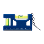 Sleutelhanger met waterpas, liniaal van 7 cm en magnetische basis