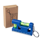 Sleutelhanger met waterpas, liniaal van 7 cm en magnetische basis achtste weergave