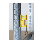 Sleutelhanger met waterpas, liniaal van 7 cm en magnetische basis negende weergave