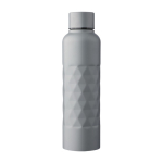 RVS drinkfles met geometrische textuur 800ml kleur grijs eerste weergave