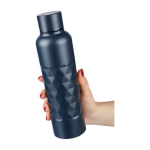 RVS drinkfles met geometrische textuur 800ml derde weergave