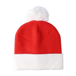 Kerstmuts van acryl met pompon van polyester kleur rood eerste weergave