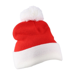 Kerstmuts van acryl met pompon van polyester eerste weergave