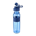 Plastic drinkfles met dubbele sluiting in de dop 900ml vierde weergave