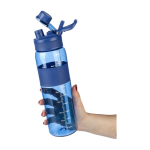 Plastic drinkfles met dubbele sluiting in de dop 900ml zesde weergave
